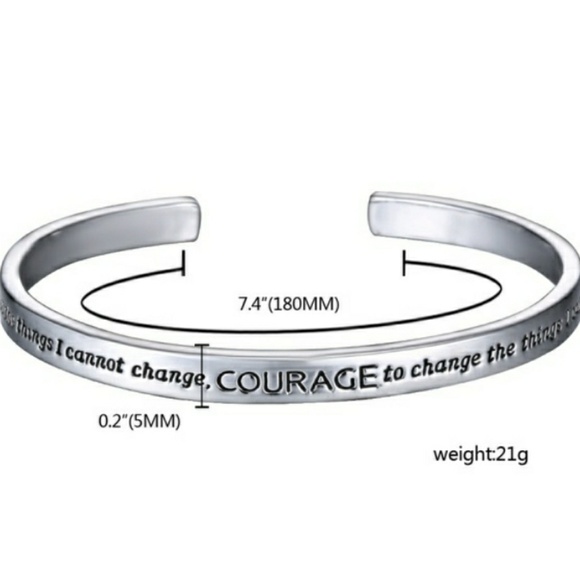 New "Serenity Prayer" Bangle Bracelet - Picture 5 of 8